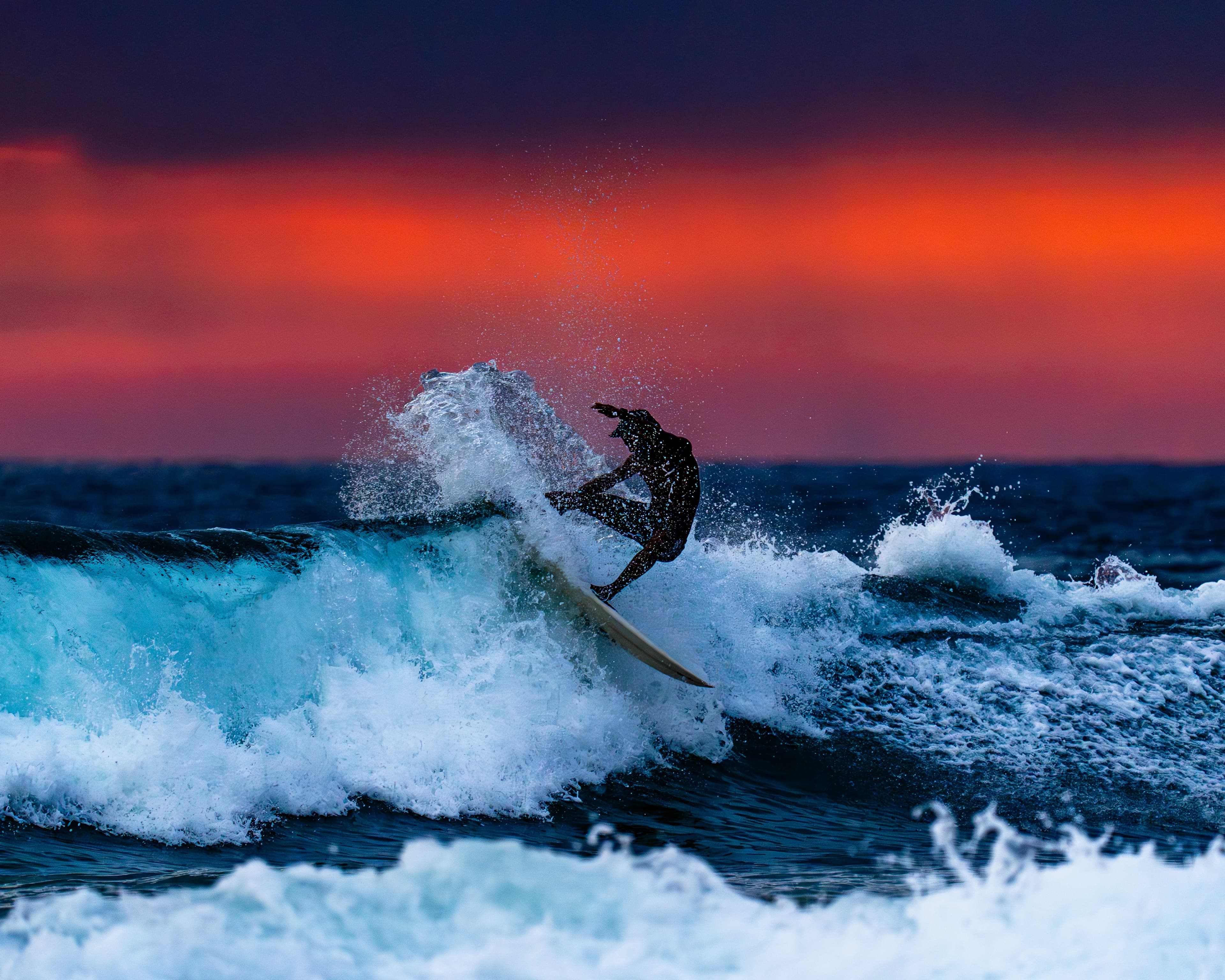 Surfing in Hikkaduwa