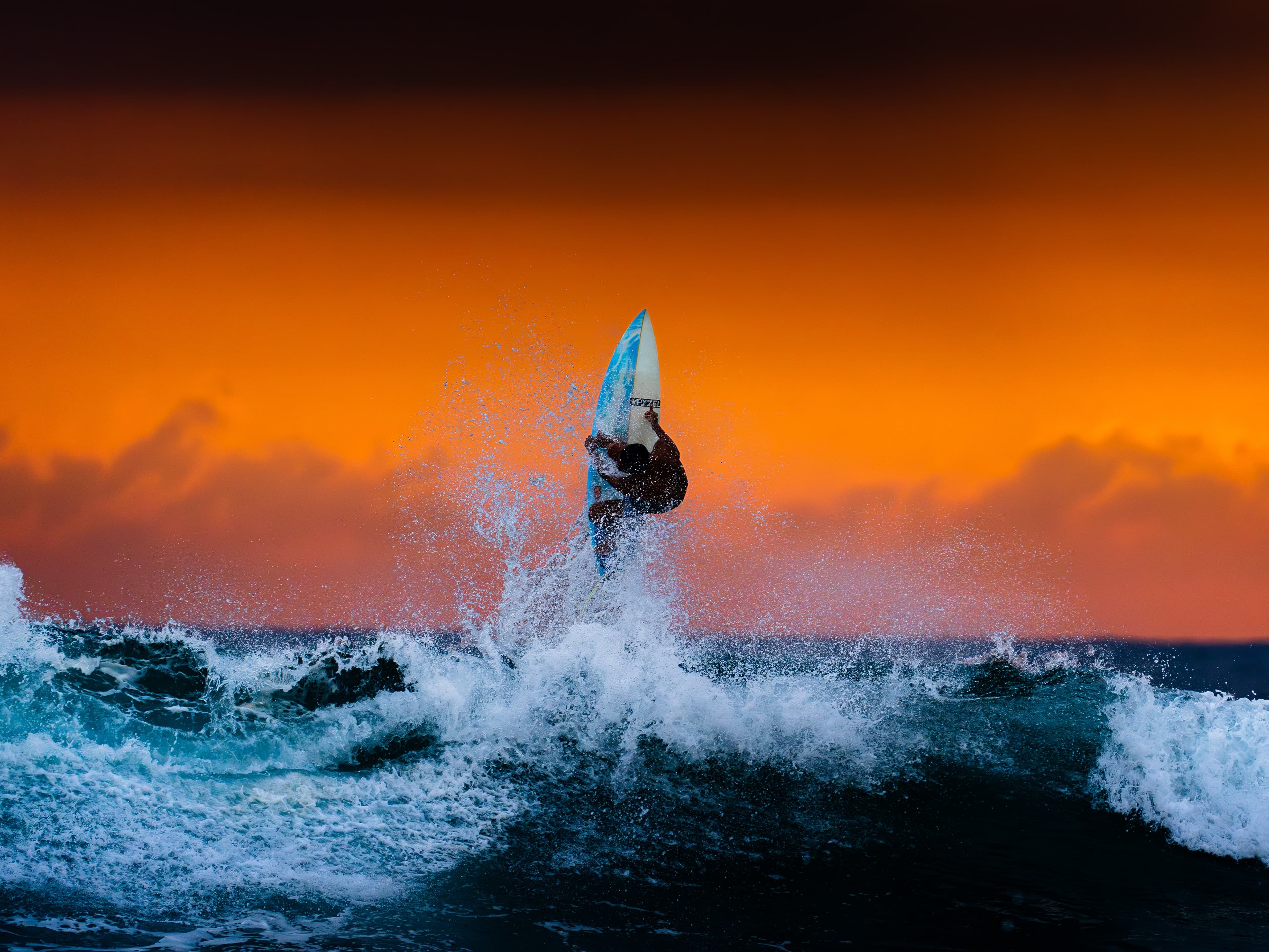 Surfing in Hikkaduwa